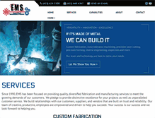 Tablet Screenshot of engineeredmechanicalsystems.com